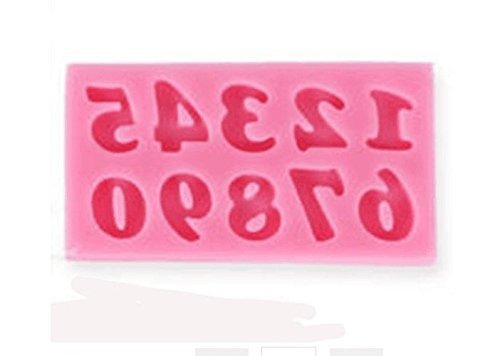 Drhob Stylish numbers Silicone Mould Cake Cookies Decorating Mat Chocolate Baking Mold