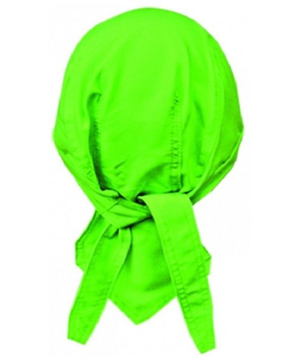Danbanna Deluxe High Visibility Florescent Lime Neon Green Design Bandana Headwrap Headscarf Adjustable Cap Hat...