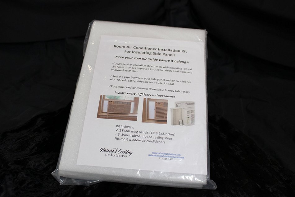 Room Air Conditioner - White, Waterproof Insulating Side Panels- Large Size