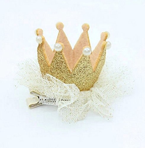 SyGyn(TM) Chic Baby Girls Lace Crown Pearl Princess Hair Clip Hairpin Hair Accessories For Party N4