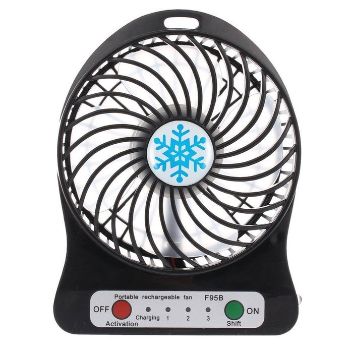 Small Portable Fan Battery Operated Rechargeable Usb Personal 3 Speed Mini Table Fan Electric Battery Powered... N15