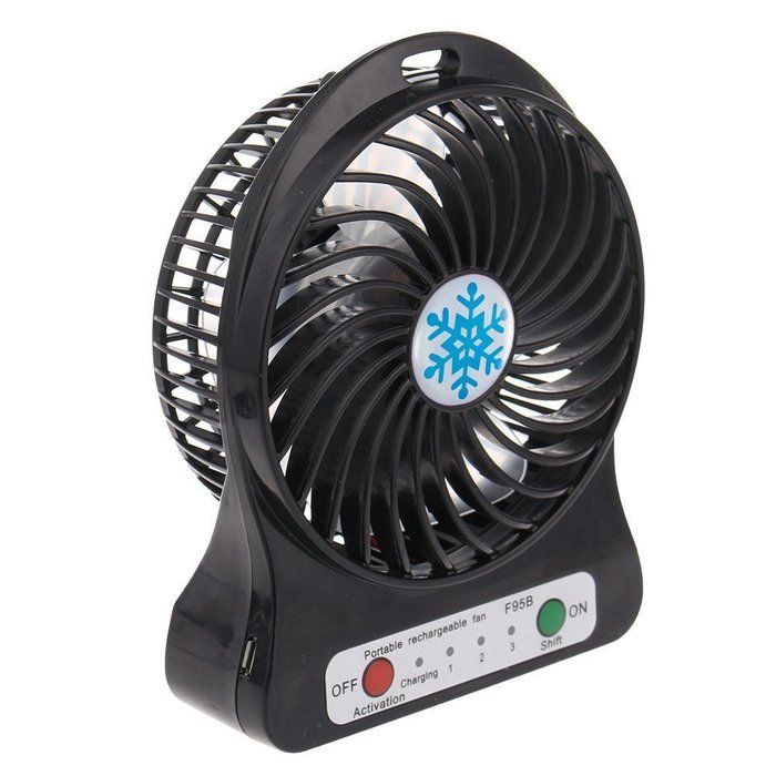 Small Portable Fan Battery Operated Rechargeable Usb Personal 3 Speed Mini Table Fan Electric Battery Powered... N16