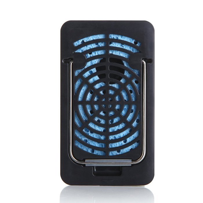 Dealglad Portable USB Rechargeable Desk Hand-held Mini Cooli Bladeless Cooler Air Conditioner Cooling Fan (Blue) N10