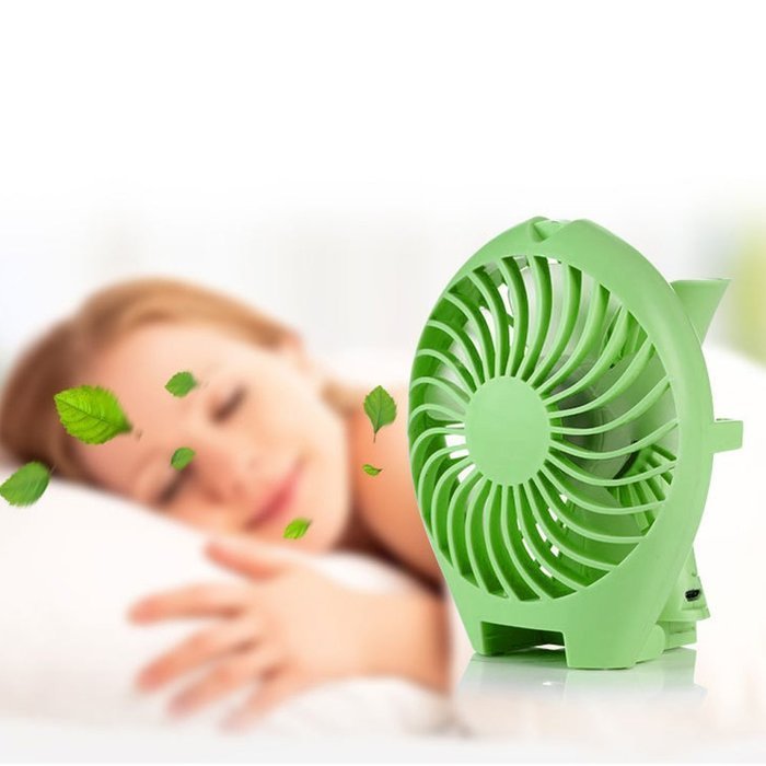 Megadream Portable USB Rechargeable 18650 Battery Operated Foldable Desk Personal Hand Held Cooling Fan with Big... N4