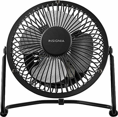 Black Table Desk Fan Durable Workstation Small Space Air Cooling Unit 360&deg; Tilt N4