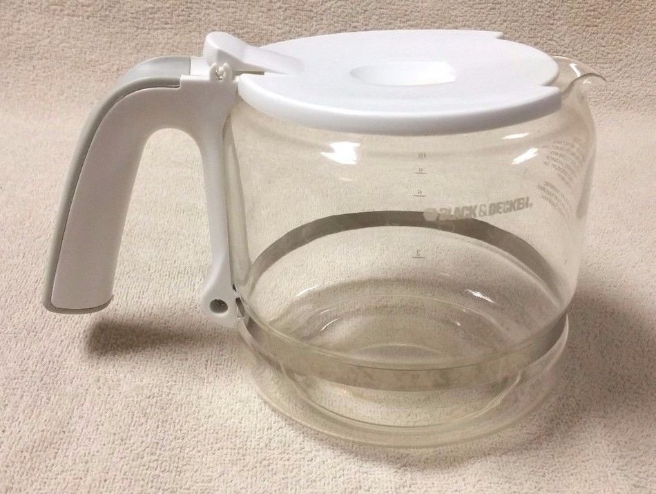 Black & Decker 12 Cup Replacement Carafe White