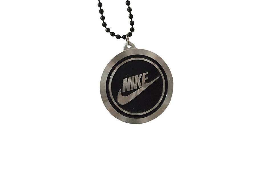 Storite Fashion "Nike" Round Locket/Nackless Metal Finish