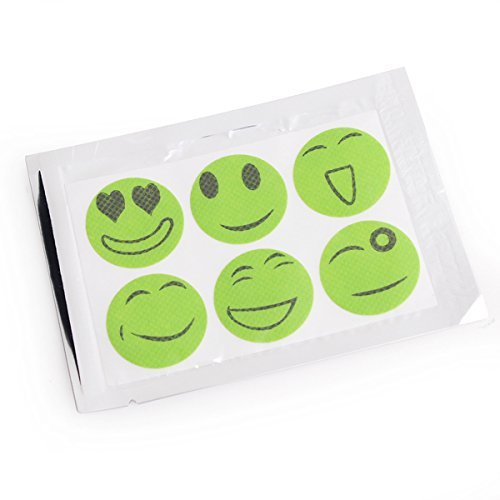 20pcs Smile Face Anti Mosquito Patch Sticker Repellent Pest Control N4