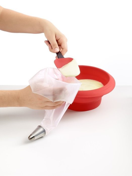 EKIND Reusable Silicon Cake Pastry Bag Cream Icing Piping Bag Cake Decorating Bags Tools Set (3 size in 1) N5