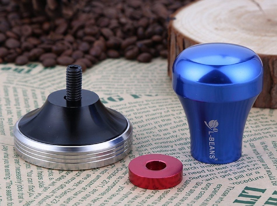 Himine Stainless Steel 399g Coffee Bean Tamper 58mm Espresso Tamper (Black)