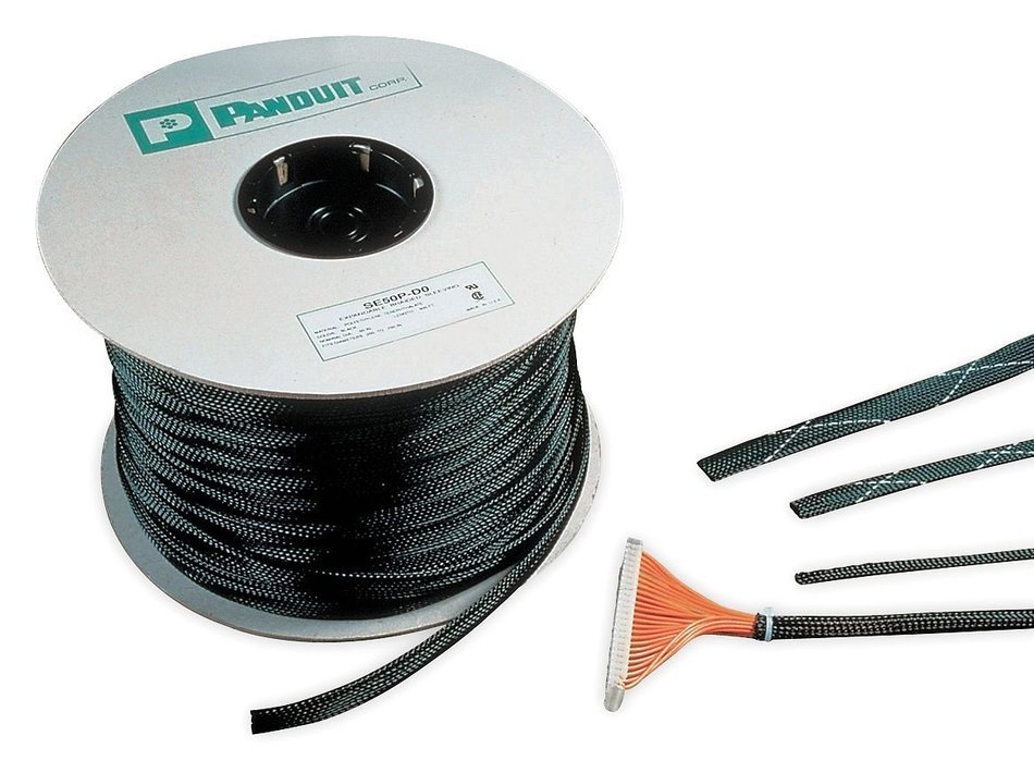 PANDUIT - SE50P-CR0 - SLEEVING, EXPANDABLE, 12.7MM, BLACK, 100FT by Panduit