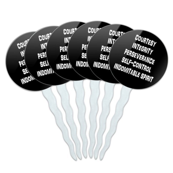 Set of 6 Cupcake Picks Toppers Decoration Sports and Hobbies - Bowling Ball N3