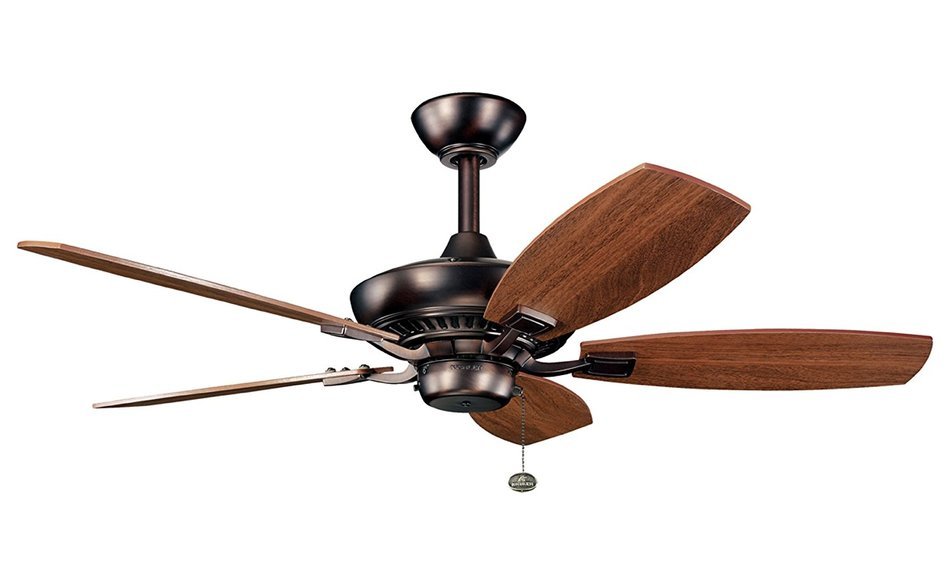 Kichler 300107NI, Canfield, 44" Ceiling Fan, Brushed Nickel N12