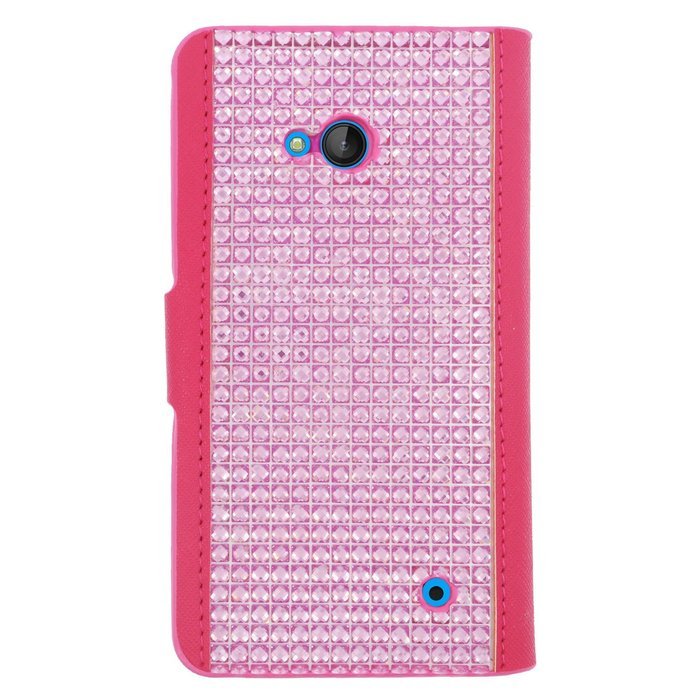 HJ POWER[TM] Nokia Lumina 640 Luxury Diamond FDS77 Leather PU WALLET POUCH Cover + [Free HJ POWER Stylus] EGWPDW3... N18