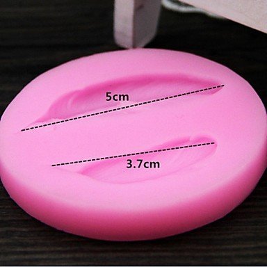 Y&XL&H Two Feather Shaped Fondant Cake Chocolate Silicone Molds,Decoration Tools Bakeware N2