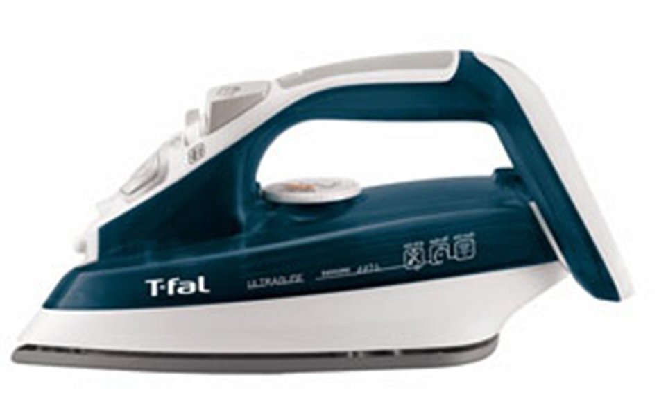 T-fal FV4476 Ultraglide Easycord Steam Iron Ceramic Scratch Resistant Non-Stick Soleplate with Auto-Off and Anti-Drip...