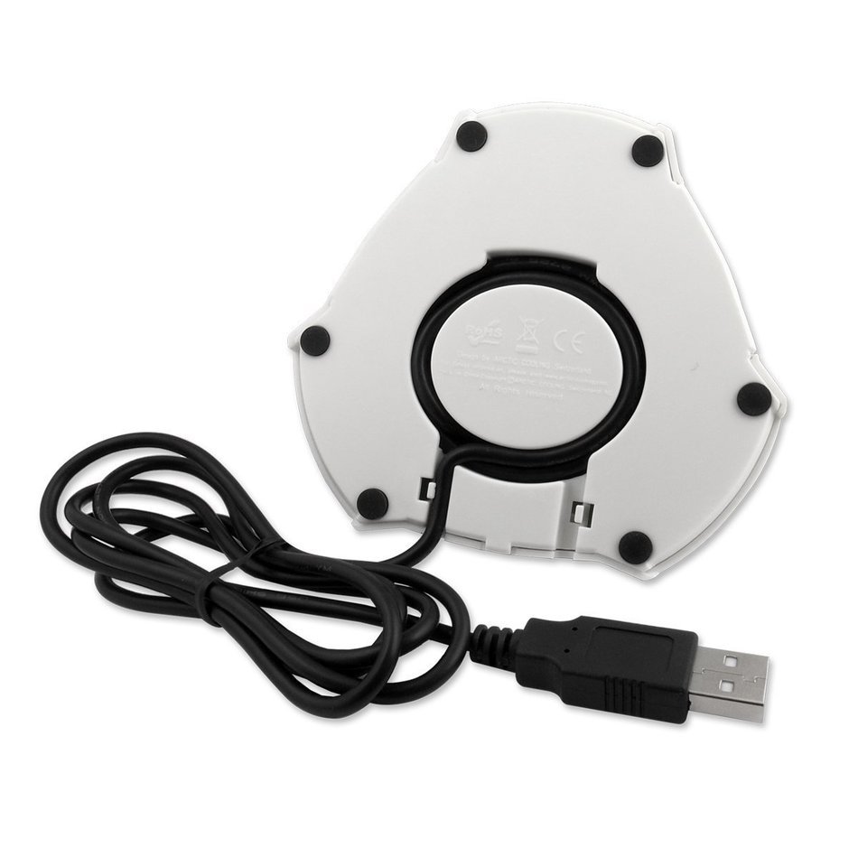 ARCTIC Breeze Pro, USB-Powered 92mm Desktop Fan, Adjustable Fan Speed and Blowing Angle, 4-Port USB Data Hub -... N10