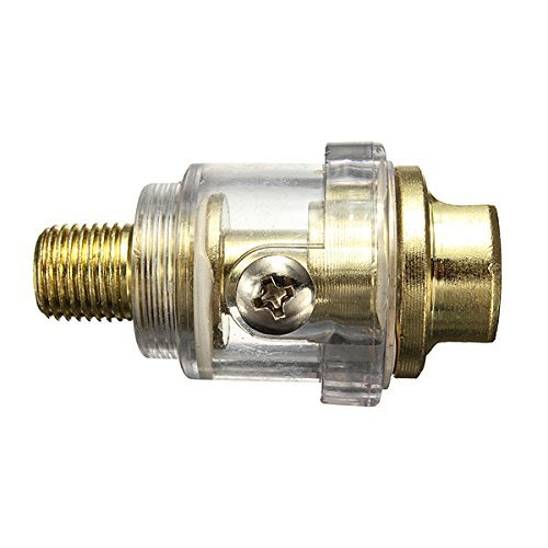 1/4 Inch BSP Mini In-Line Oiler For Pneumatic Tool&Air Compressor Pipe N5