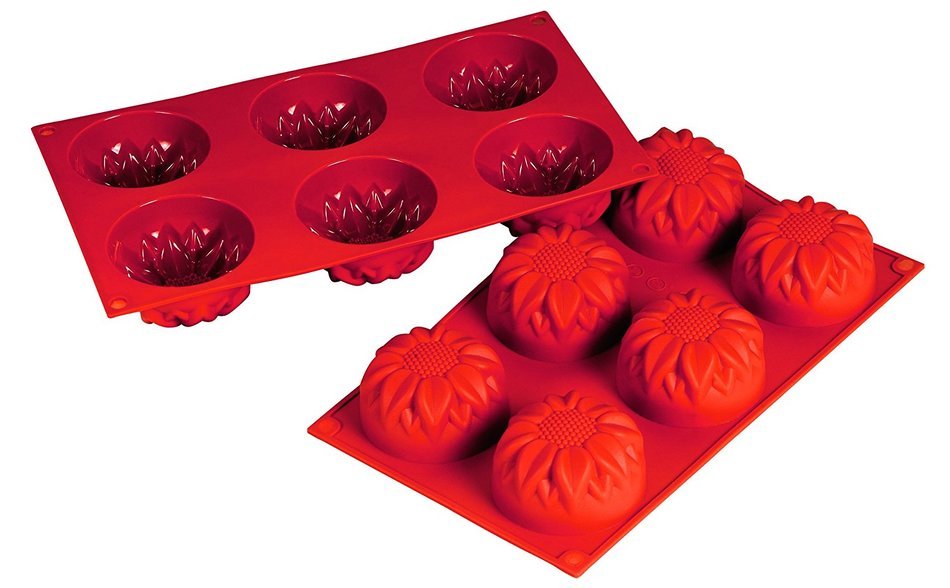 Fat Daddio's Silicone Bakeware, Sunflower, 3.89 Ounce