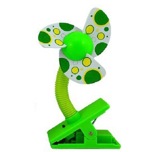 MERSUII Clip-on Baby Fan for Stroller, Bed, Office Desk/Table, Cooling Hot Summer! (Blue)