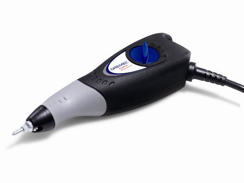 Dremel Hobby Engraver 290-3/4 Compact Tool (35 W), 3 Accessories, 4 Stencils by Dremel