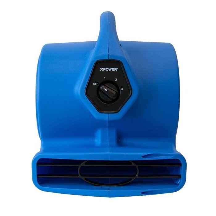 XPOWER P-100A 3 Speeds Mini Air Mover with Built-In Dual Outlets for Daisy Chain N2