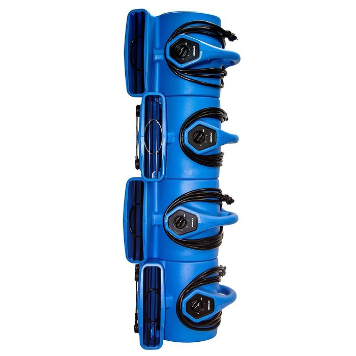 XPOWER P-100A 3 Speeds Mini Air Mover with Built-In Dual Outlets for Daisy Chain N3