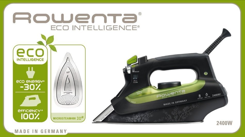 Rowenta DW6010 Eco Intelligence 2400-Watt Steam Iron, 220V (Non-USA Compliant) N4