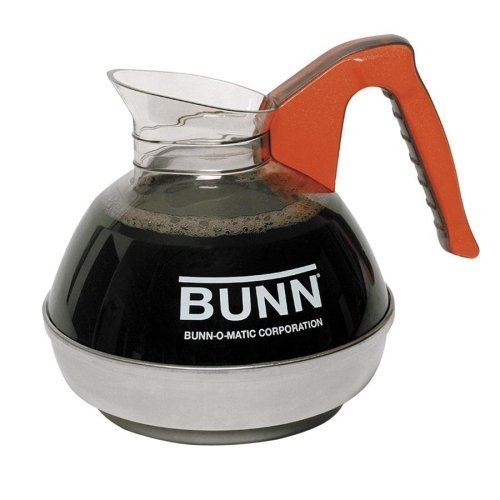 12-Cup Unbreakable Decanter Decaf Orange Handle