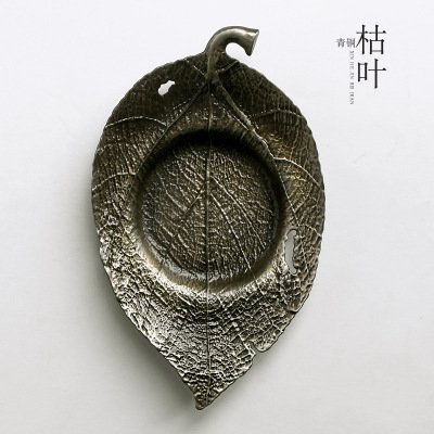 CCWY Large hand-carved hammer Tin coaster copper art coaster Cup pot holding saucer Taiwan tea zero allocation...