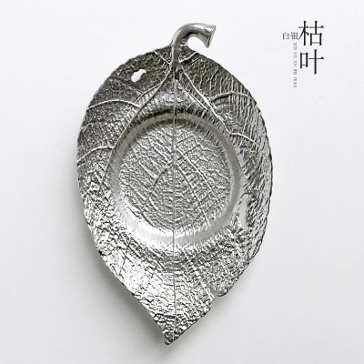 CCWY Large hand-carved hammer Tin coaster copper art coaster Cup pot holding saucer Taiwan tea zero allocation... N2