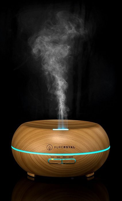 PureRoyal 200 ml Wood Grain Ultrasonic Aromatherapy Essential Oil Diffuser and Humidifier N3