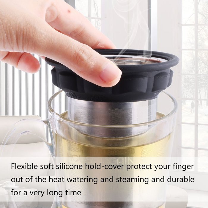 Loose Tea Infuser Filter Extra Fine Mesh Stainless Strainer Steeper ...