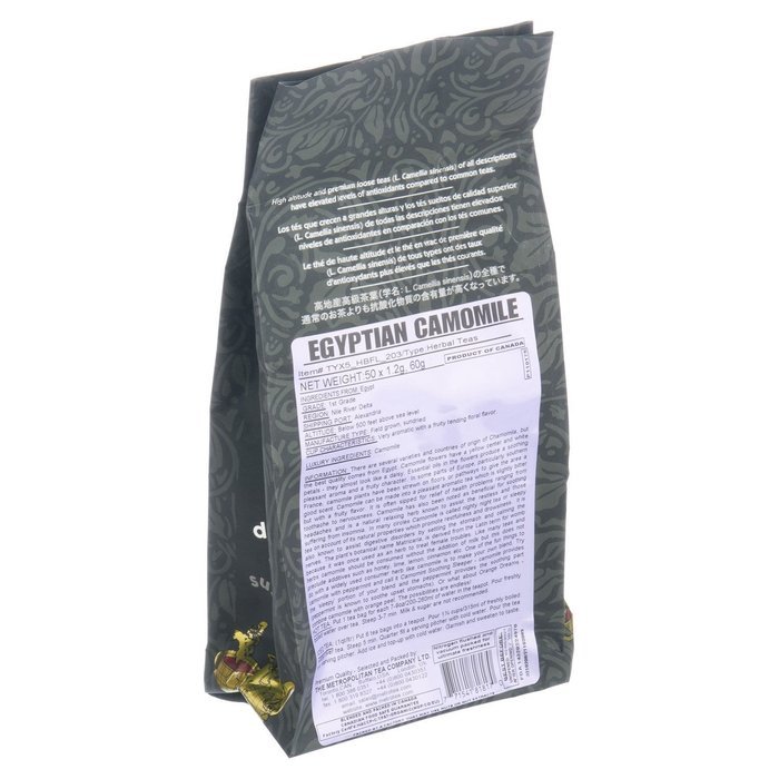 Metropolitan Tea 50 Count Pyramid Shaped Teabags, Egyptian Camomile