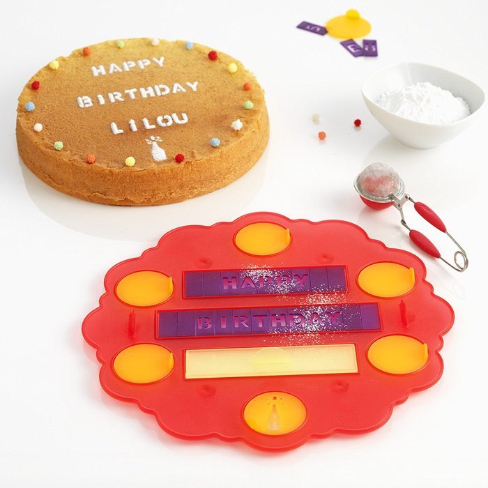 Orka Mastrad A37604 Cake Stencil With Sprinkler