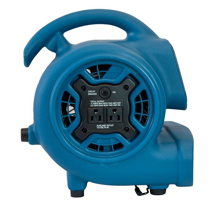 XPOWER Freshen Aire P-260AT 1/5 HP Mini Scented Air Mover Fan Dryer with Power Outlets & Timer N2
