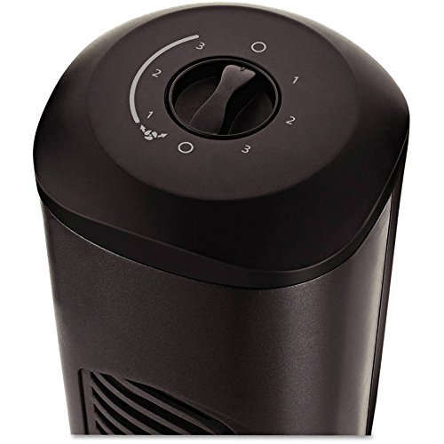 Oscillating Tower Fan with Three-Speed Settings, Black