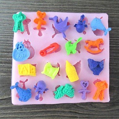 Y&XL&H Key Bird Shoes Baking Fondant Cake Choclate Candy Mold,L8.3cmW7.7cmH1.2cm