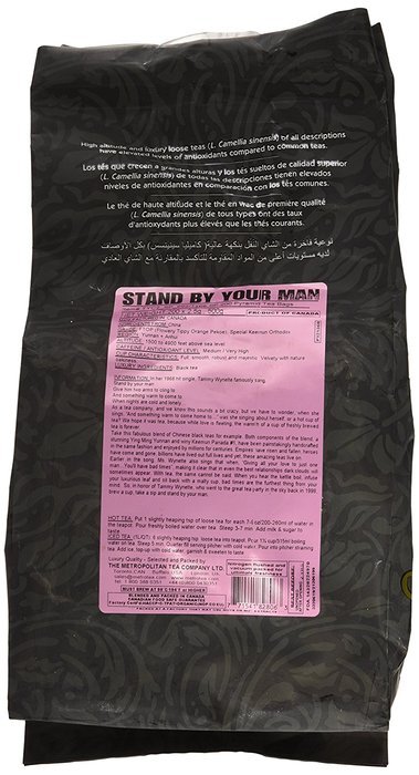Metropolitan Tea 200 Count Pyramid Shaped Teabags, Stand By Your Man