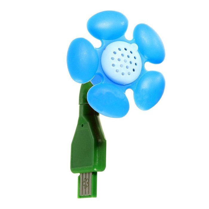 Pannow USB Flower Mini Aroma Humidifier Essential Oil Diffuser Humidifier (Red) N4