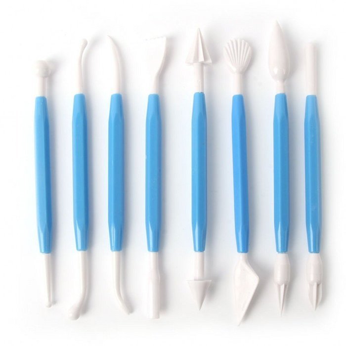 Daxin 16 Patterns Fondant Cake Decorating Flower Sugar Craft Modelling Tools Clay 8Pcs