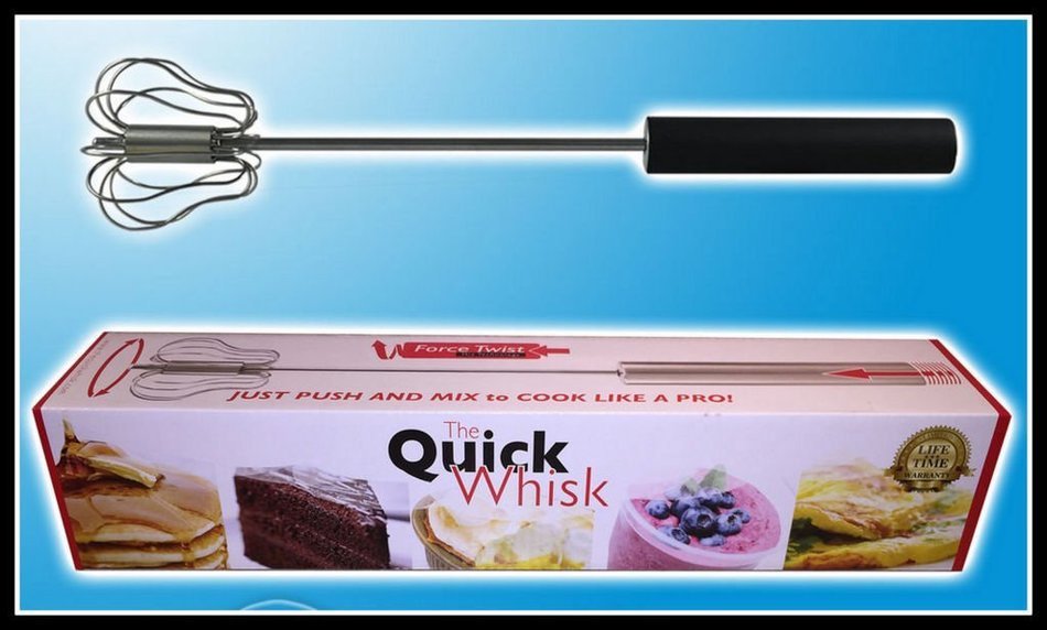THE QUICK WHISK Stainless Rotary Whisk 14" Size