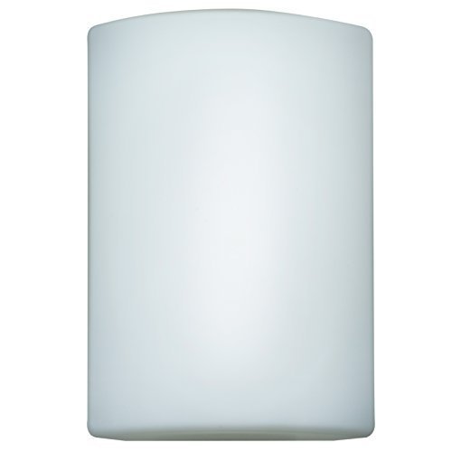Access Lighting 20395-WH/OPL Oblong One Light Wall Sconce with Opal Glass Shade, White by Access Lighting