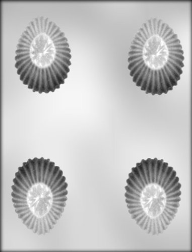 CK Products 3-1/8" Fluted Egg Choc Mold