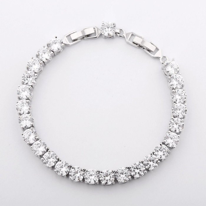 18K silver gold filled Swarovski crystal fashion chams wedding bracelet gift