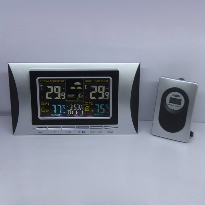 Hense Digital Indoor Humidity Mitor Hygrometer Thermomoter Monitor Weather Station with LCD Display Alarm Clock... N29