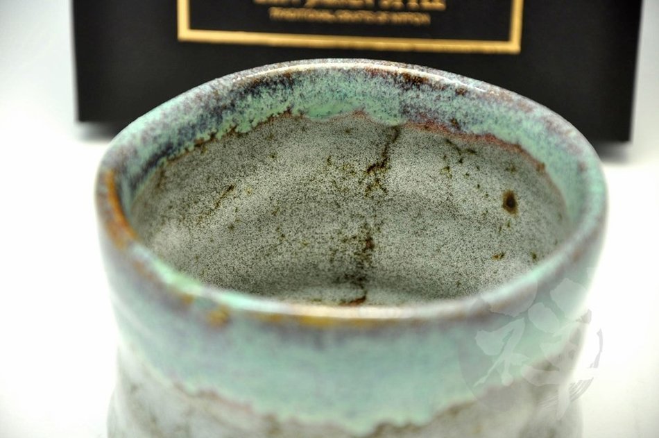 Japanese Mino Yaki ware Matcha Bowl Green Tea 10.7 / 10.7 / 8cm (4.2 / 4.2 / 3.1inch)[7322] N2