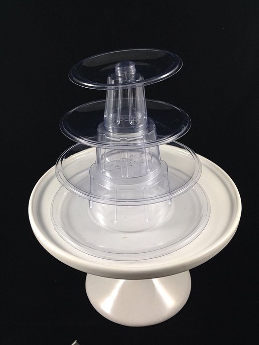 4 Tier Round Macaron Take Away Tower to Hold 35 Macarons