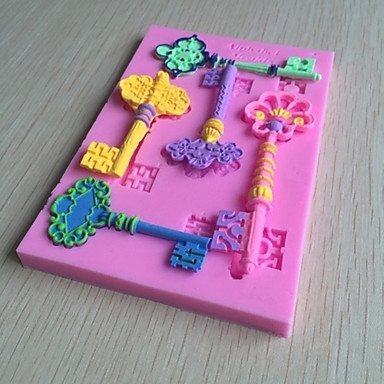 Y&XL&H Ou Shigu Metal Key DIY Baking Cups Fondant Cake Chocolate Silicone Mold, Decoration Tools Bakeware