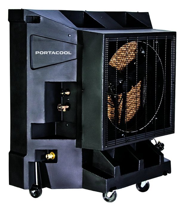 Portacool PAC2K24HPVS 24-Inch Portable Evaporative Cooler, 6700 CFM, 1800 Square Foot Cooling Capacity, Variable... N4